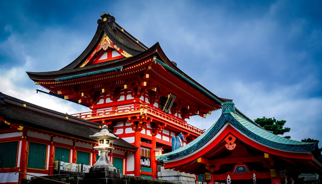 A centuries old shrine gazes from the hilltop.
